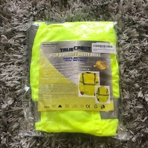 High Visibility Safety Shirt Long Sleeve Medium